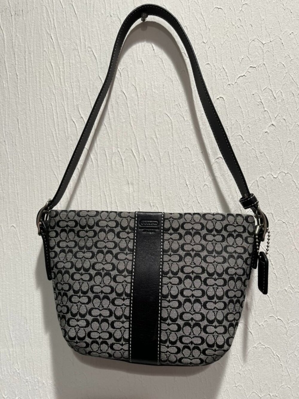 COACH Y2K Signature Canvas Leather Mini Small Bag Duffel Purse 4771